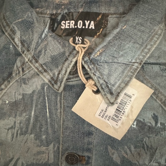 SEROYA FALLON JEAN JUMPSUIT XS - Picture 4 of 6